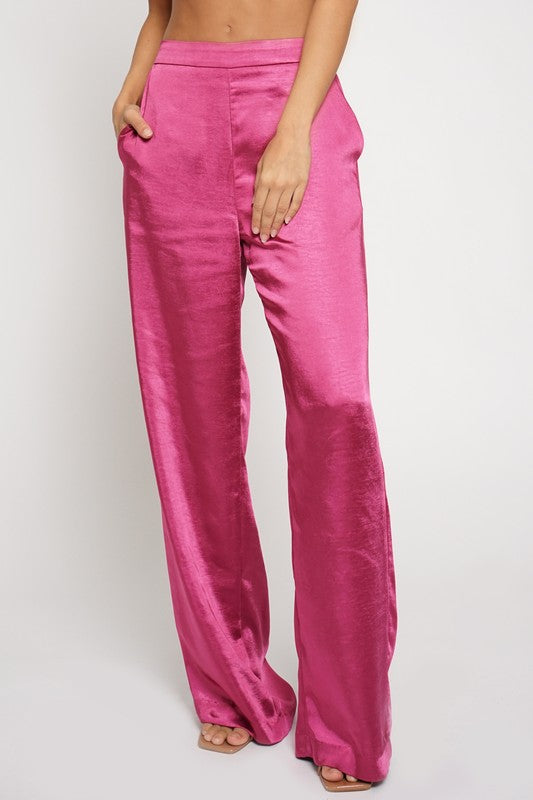 Pantalon de online satin