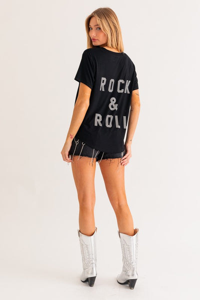 Blusa negra Rock & Roll (Nuevas)