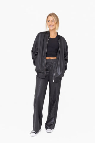 Joggers de piel negro (Nuevo)