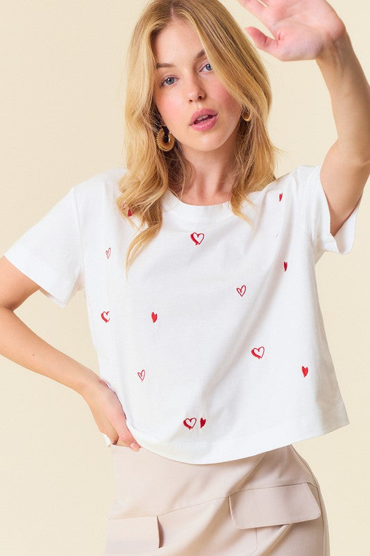 T-shirt corazones