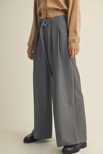 Pantalon Gris con cinto (Nuevo)