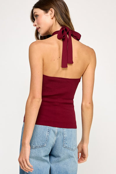 Top halter rojo (Nuevo)
