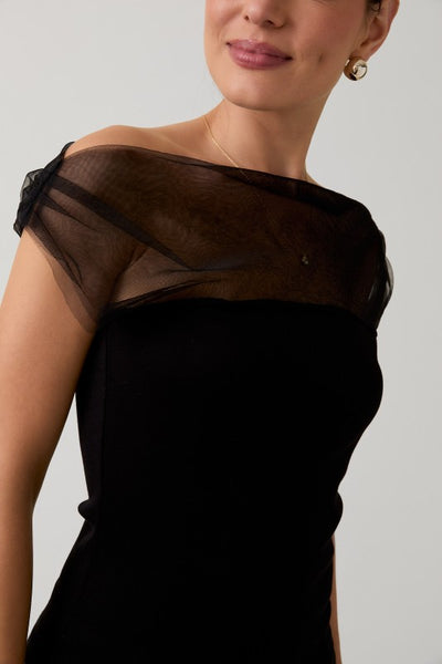 Blusa Negra con Transparencia (Nuevo)
