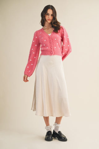 Falda satin camel (Nueva)