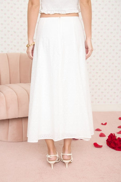 Falda blanca Maxi detalles (NUEVO)