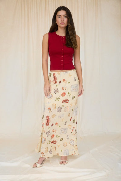 Falda con detalles playeros (NUEVA)