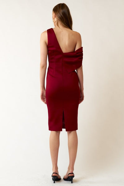 Vestido rojo sin hombro (Nuevo)