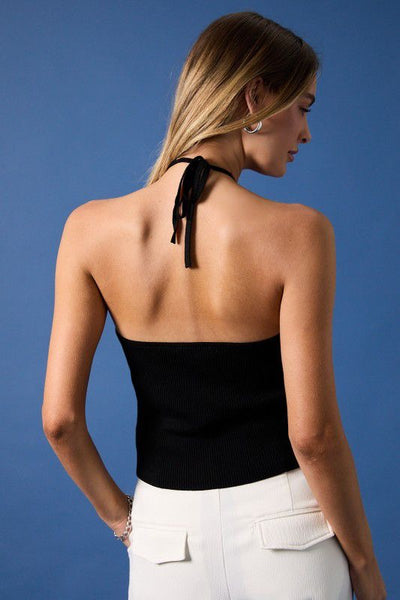 top negro basico halter (nuevo)