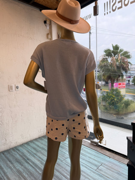 Blusa celeste con limones (Nuevo)