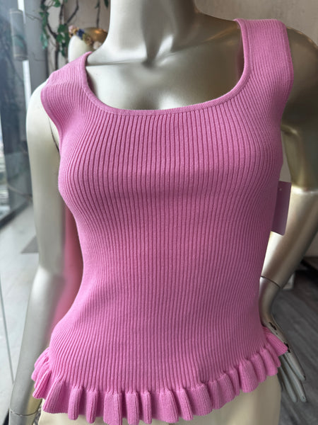 Top Rosa con detalle de holan (NUEVO)