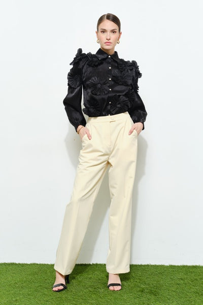 Pantalón amarillo pastel high waist (Nuevo)