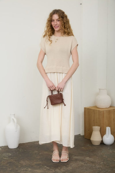 Vestido Maxi con sobre camisa (NUEVO)