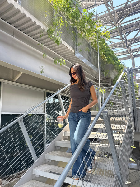 Top Gris off sholders (NUEVO)
