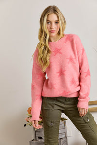Suéter rosa estrellas (nuevo)