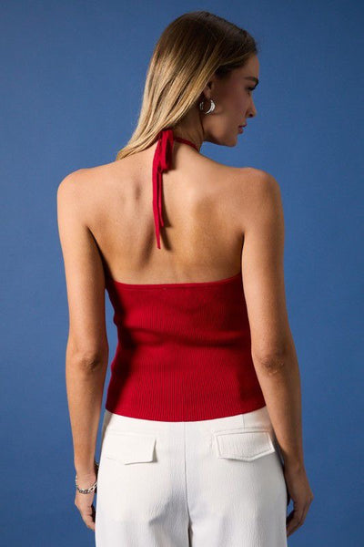 Top Rojo Halter (nuevo)